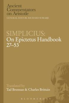 Paperback Simplicius: On Epictetus Handbook 27-53 Book