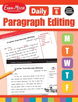 Paperback Daily Paragraph Editing, Grade 6 Teacher Edition Book