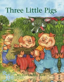 Paperback Three Little Pigs (Floor Book): My First Reading Book