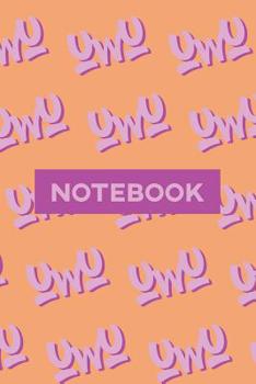 Paperback Notebook: Uwu Cuteness Overload Purple Pink Typography Meme Book