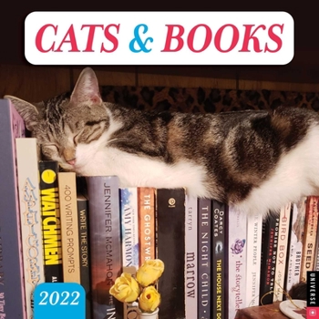 Calendar Cats & Books 2022 Wall Calendar Book