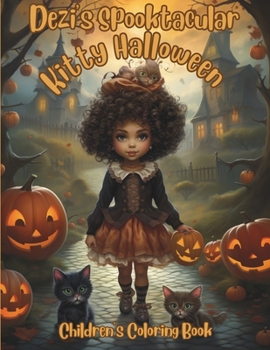 Paperback Dezi's SpookTacular Kitty Halloween: Children's Coloring Book [Large Print] Book