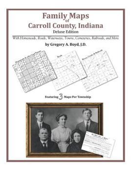 Paperback Family Maps of Carroll County, Indiana Book