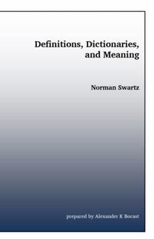 Paperback Definitions, Dictionaries, and Meaning Book