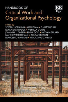 Hardcover Handbook of Critical Work and Organizational Psychology Book