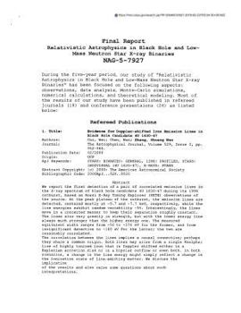 Paperback Relativistic Astrophysics in Black Hole and Low-Mass Neutron Star X-Ray Binaries Book