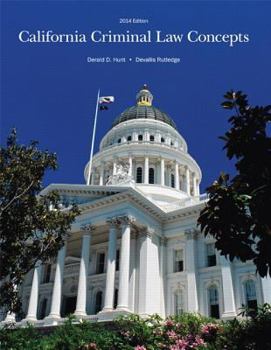 Paperback California Criminal Law Concepts 2014 Edition Book