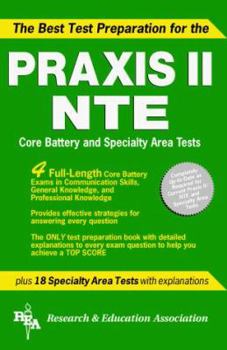 Paperback The Best Test Preparation for the Praxis II/NTE Core Battery [With CDROM] Book