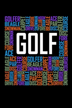 Golf Words: 6x9 Ruled Notebook, Journal, Daily Diary, Organizer, Planner