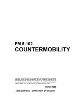Paperback FM 5-102 Countermobility Book