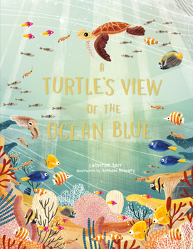 Hardcover A Turtle's View of the Ocean Blue Book