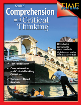 Paperback Comprehension and Critical Thinking Grade 4 [With CDROM] Book