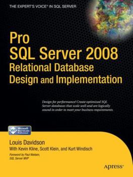 Paperback Pro SQL Server 2008 Relational Database Design and Implementation Book