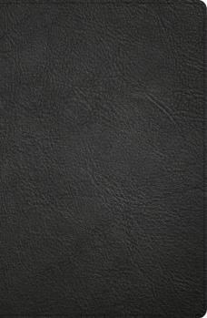 Leather Bound CSB Large Print Personal Size Reference Bible, Optimal Type, Digital Study Edition, Black Genuine Leather Book