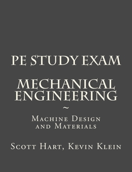 Paperback PE Study Exam: Mechanical Engineering: Machine Design and Materials Book