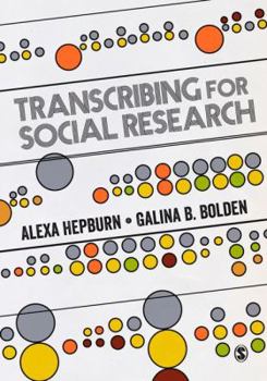 Paperback Transcribing for Social Research Book