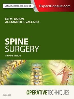 Hardcover Operative Techniques: Spine Surgery Book