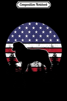 Composition Notebook: Australian Shepherd 4th of July American USA Flag Gift Journal/Notebook Blank Lined Ruled 6x9 100 Pages