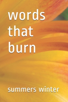 Paperback words that burn Book