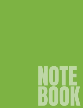 Notebook: Lime Green College Ruled 8.5 x 11 (100 Pages)