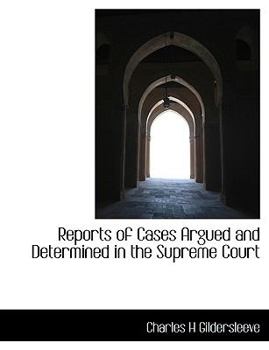 Paperback Reports of Cases Argued and Determined in the Supreme Court [Large Print] Book