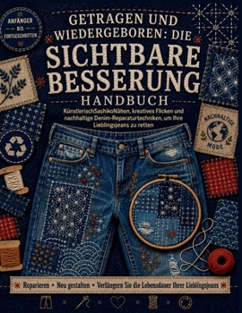 Getragen und wiedergeboren: Die sichtbare Besserung Handbuch: Künstlerisch SashikoNähen, kreatives Flicken und nachhaltige Denim-Reparaturtechniken, um Ihre Lieblingsjeans zu retten (German Edition)