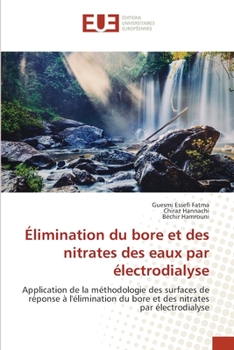 Paperback Élimination du bore et des nitrates des eaux par électrodialyse [French] Book