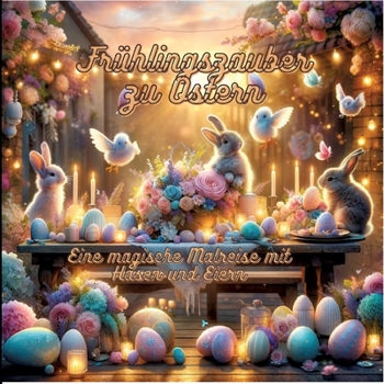 Paperback Frühlingszauber zu Ostern: Eine magische Malreise mit Hasen und Eiern [German] Book