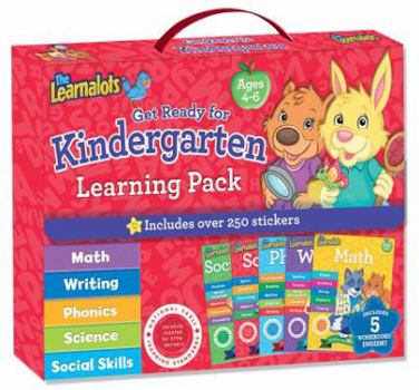 Paperback The Learnalots Get Ready for Kindergarten Learning Pack Ages 4-6: Includes Over 250 Stickers Book