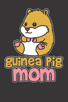 Paperback Notebook: Guinea Pig Mom Cute Animal Mother Costume Dot Grid 6x9 120 Pages Book