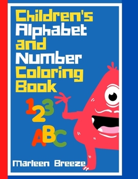 Paperback Children's Alphabet and Numbers Coloring Book