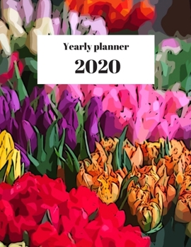 Paperback 2020 Yearly planner: nature themed calendar & organizer - 148 pages, 8,5" x 11" (version 35) Book