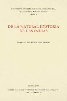 Paperback de la Natural Hystoria de Las Indias [Spanish] Book