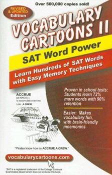 Paperback Vocabulary Cartoons II, SAT Word Power: Learn Hundreds of SAT Words with Easy Memory Techniques Book
