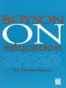 Paperback Boyson on Education Paperback Book