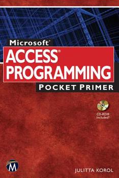 Paperback Microsoft Access Programming Pocket Primer Book