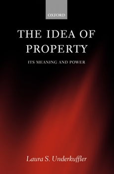 Hardcover The Idea of Property: Its Meaning and Power Book