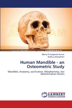Paperback Human Mandible - an Osteometric Study Book