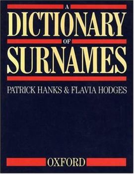 Hardcover A Dictionary of Surnames Book