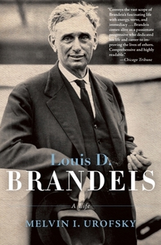 Paperback Louis D. Brandeis: A Life Book
