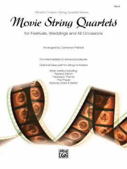 Paperback Movie String Quartets for Festivals, Weddings, and All Occasions: Cello, Parts Book