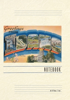 Vintage Lined Notebook Greetings from Idaho