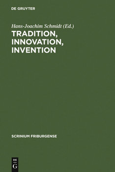 Hardcover Tradition, Innovation, Invention [German] Book