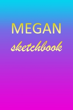 Megan: Sketchbook | Blank Imaginative Sketch Book Paper | Pink Blue Gold Custom Letter M Personalized Cover | Teach & Practice Drawing for Experienced ... Doodle Pad | Create, Imagine & Learn to Draw