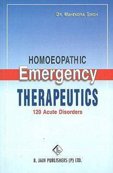 Paperback Homoeopathic Emergency Therapeutics Book