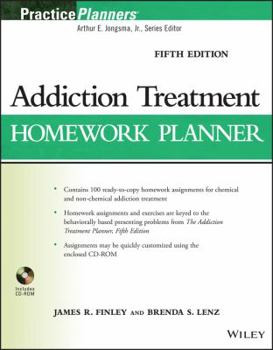 Paperback Addiction Treatment Homework Planner [With CDROM] Book