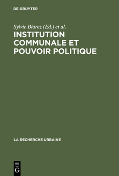 Hardcover Institution communale et pouvoir politique [French] Book
