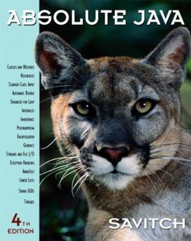 Paperback Absolute Java Book
