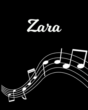 Zara: Sheet Music Note Manuscript Notebook Paper Personalized Custom First Name Initial Z Musician Composer Instrument Composition Book 12 Staves a Page Staff Line Notepad Notation Guide Create Compos