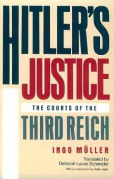 Paperback Hitler's Justice: The Courts of the Third Reich, with an Introduction by Detlev Vagts Book